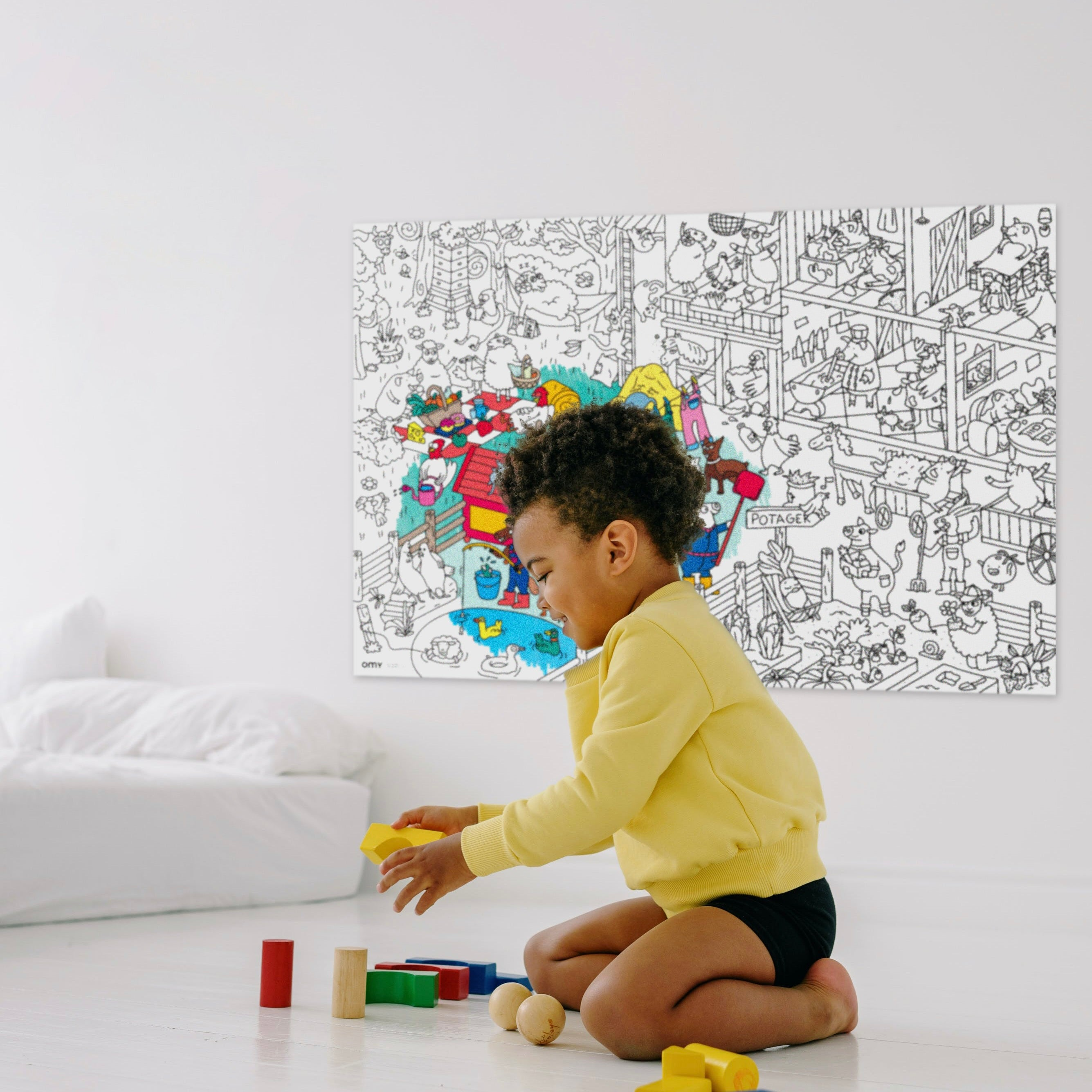Présentation du poster géant à colorier OMY